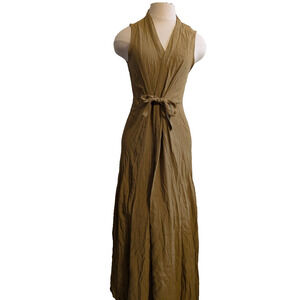 Unbranded‎ brown wrap dress maxi XS